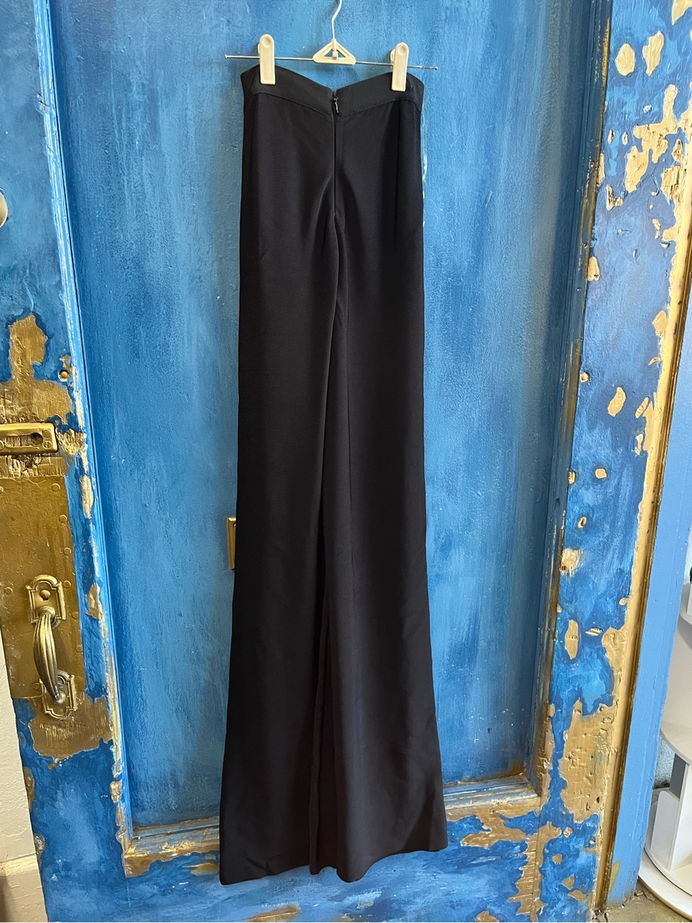 High-Waist Black Flare Pants for Women